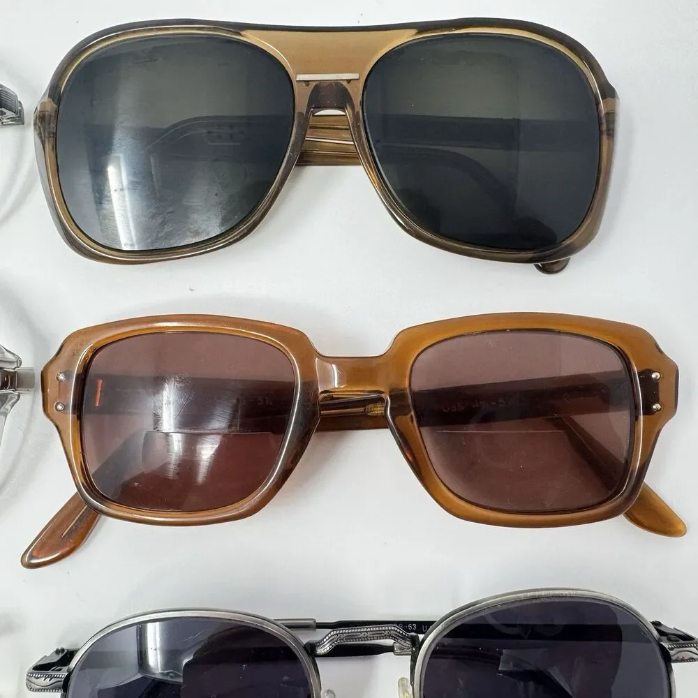Vintage 70s 80s Eyeglass Sunglass Frames Lot 6 Luxottica Martin-Copeland